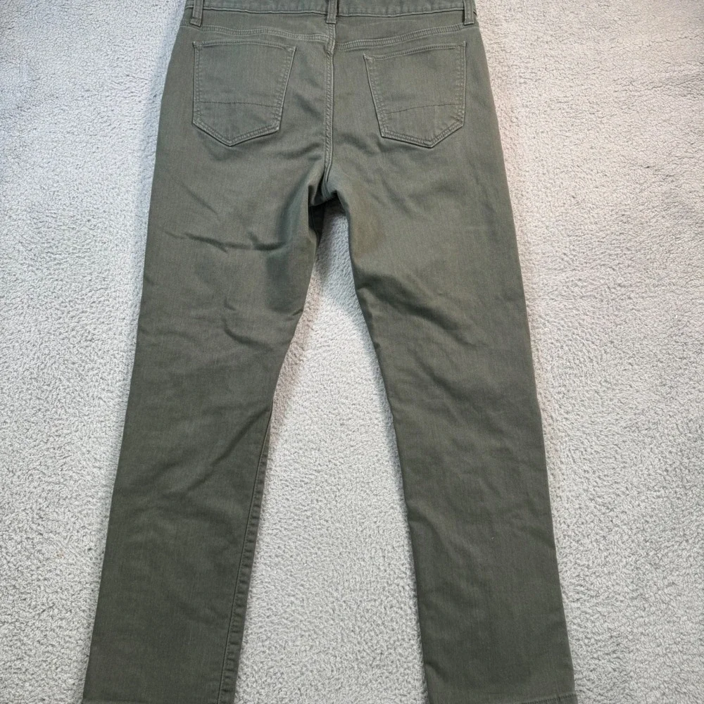 Banana Republic‎ Travel Jean Mens 36x29 Olive Green Slim Fit Stretch Pants